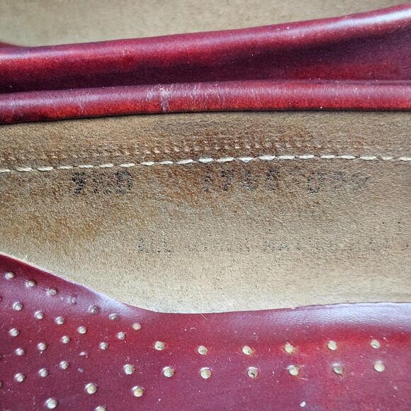 GH Bass Weejuns Logan Shoes Mens Size 9.5 D Burgundy Leather Penny Loafers main image 5